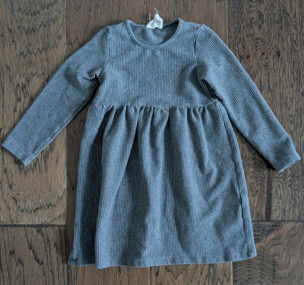 Vignette Madigan Dress Grey Stripe